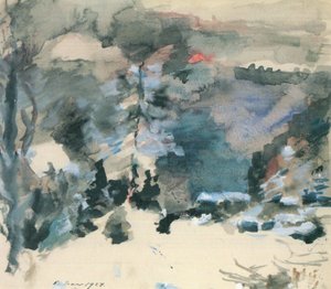 冬のヴァルヘンゼー 作： Lovis Corinth
